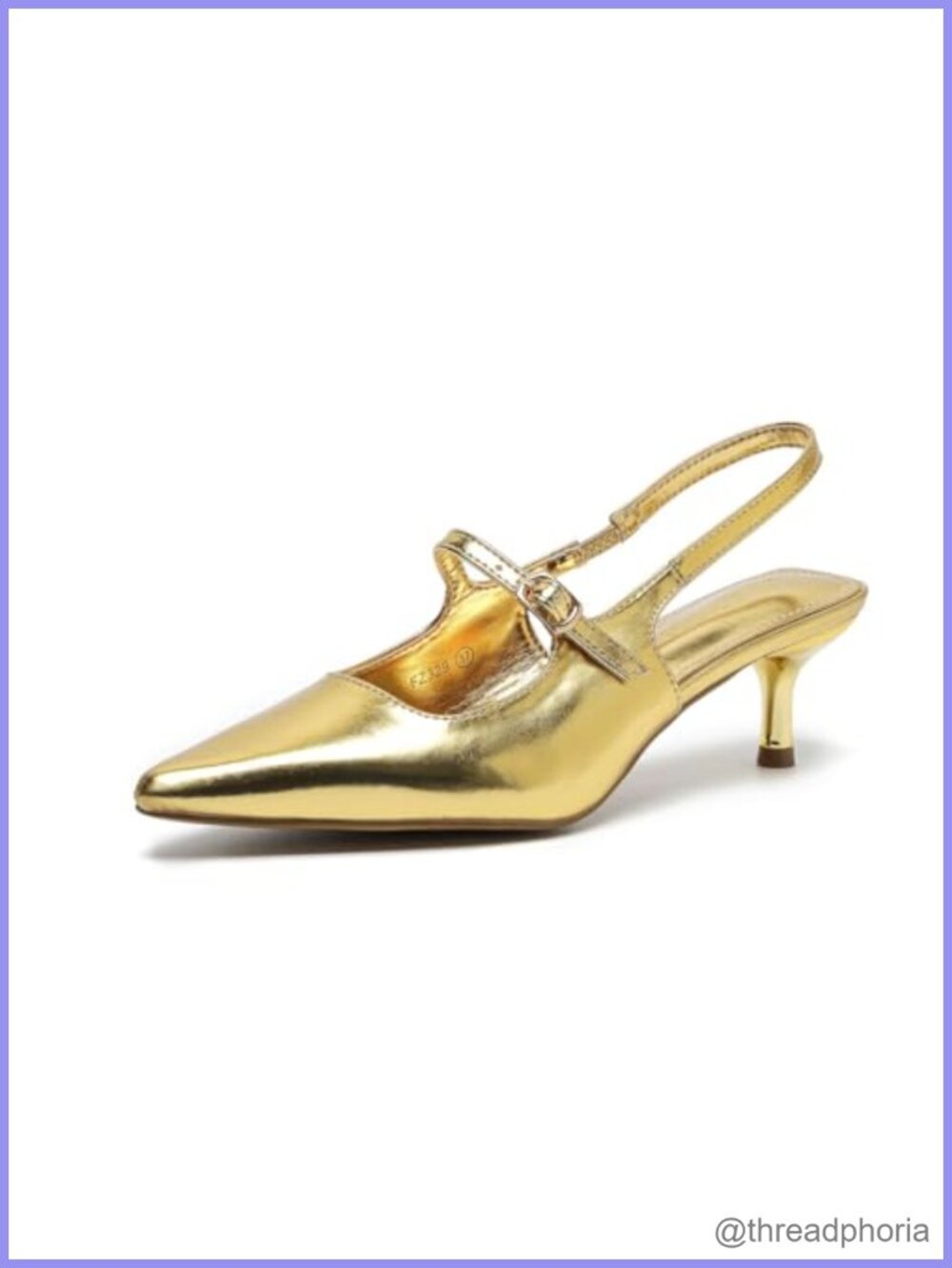 Pointed Toe Kitten Heel Slingback Pump Semi Formal Dress Shoes